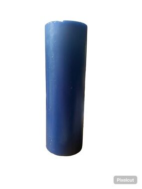Dark Blue Pillar Candle